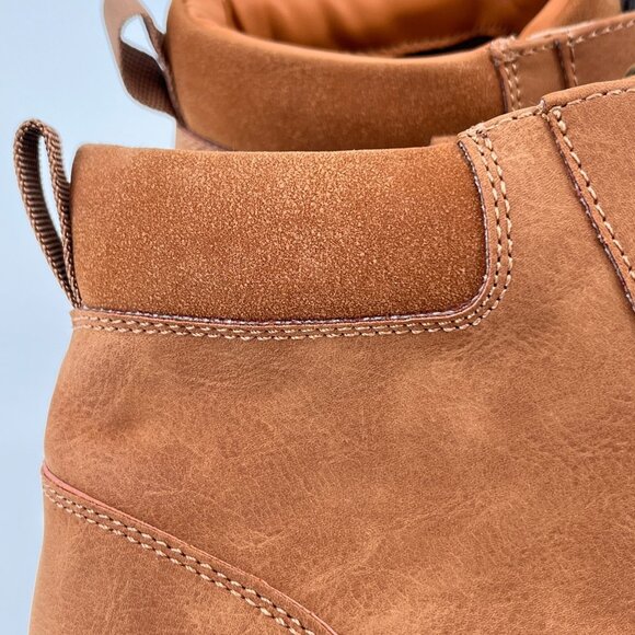 Club Room Men’s Clifton Lace-Up Moc-Toe Boots Size 13 Tan Faux Suede Memory Foam main image 15